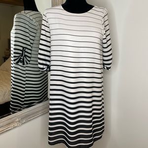 Black and White Striped Dress